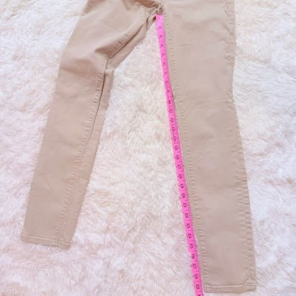 LOFT Beige Skinny Jeans Neutral Stretch Denim Size 00 - Picture 8 of 10
